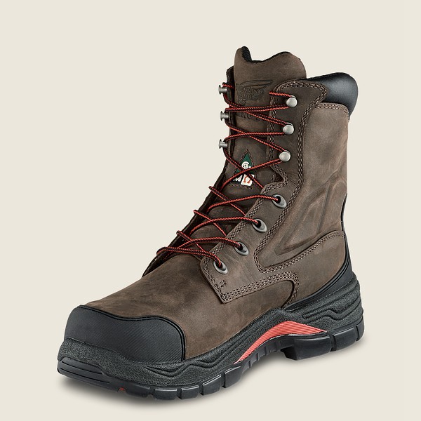 Safety Støvler Herre - Red Wing King Toe® Adc - 8-Inch Waterproof Csa Metguard Toe - Mørkegrå - SLDI